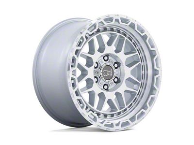 Black Rhino Holcomb Gloss Silver with Mirror Cut Face 6-Lug Wheel; 17x9.5; 12mm Offset (15-20 Tahoe)