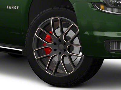 Black Rhino Kunene Matte Black Dart Tint Milled 6-Lug Wheel; 22x9.5; 25mm Offset (15-20 Tahoe)