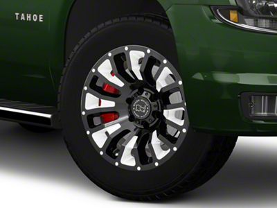 Black Rhino Pinatubo Gloss Black Milled 6-Lug Wheel; 20x12; -44mm Offset (15-20 Tahoe)