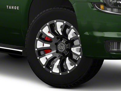 Black Rhino Pinatubo Gloss Black Milled 6-Lug Wheel; 20x9.5; -18mm Offset (15-20 Tahoe)