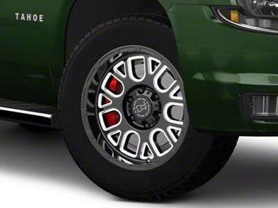 Black Rhino Pismo Gloss Black Milled 6-Lug Wheel; 20x9.5; -18mm Offset (15-20 Tahoe)