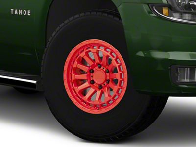 Black Rhino Raid Gloss Red 6-Lug Wheel; 17x8.5; -18mm Offset (15-20 Tahoe)