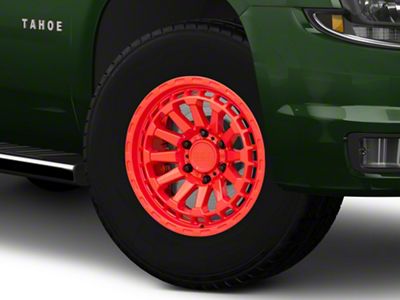 Black Rhino Raid Gloss Red 6-Lug Wheel; 18x9.5; 12mm Offset (15-20 Tahoe)