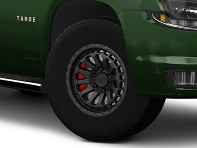 Black Rhino Raid Matte Black 6-Lug Wheel; 17x8.5; 0mm Offset (15-20 Tahoe)