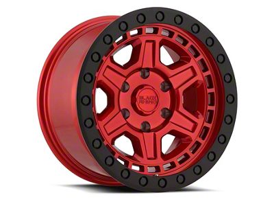 Black Rhino Reno Candy Red with Black Bolts 6-Lug Wheel; 17x9; 0mm Offset (15-20 Tahoe)