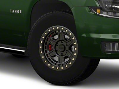 Black Rhino Reno Matte Black with Brass Bolts 6-Lug Wheel; 18x9.5; 12mm Offset (15-20 Tahoe)