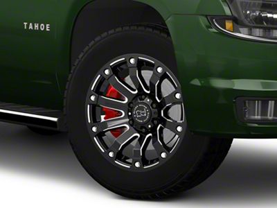 Black Rhino Selkirk Gloss Black Milled 6-Lug Wheel; 20x10; -12mm Offset (15-20 Tahoe)