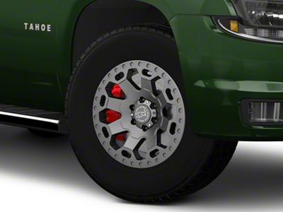 Black Rhino Warlord Matte Gunmetal 6-Lug Wheel; 18x8; 35mm Offset (15-20 Tahoe)