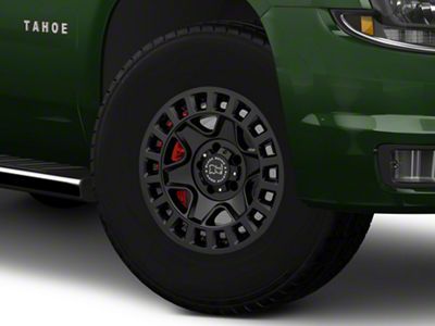 Black Rhino York Matte Black 6-Lug Wheel; 17x9; -12mm Offset (15-20 Tahoe)