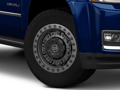 Black Rhino Abrams Textured Matte Gunmetal 6-Lug Wheel; 18x9.5; 12mm Offset (15-20 Yukon)