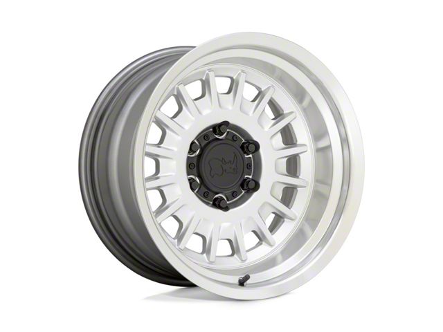 Black Rhino Aliso Gloss Silver 6-Lug Wheel; 17x8; 0mm Offset (15-20 Yukon)