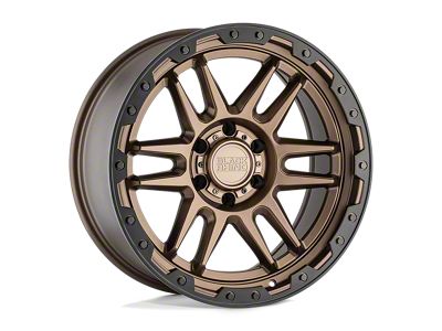 Black Rhino Apache Matte Bronze with Black Ring 6-Lug Wheel; 17x8.5; -18mm Offset (15-20 Yukon)