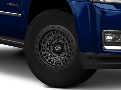 Black Rhino Barricade Gunblack with Black Rock Guard 6-Lug Wheel; 17x8.5; 0mm Offset (15-20 Yukon)
