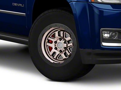 Black Rhino Barstow Matte Bronze with Matte Black Lip 6-Lug Wheel; 17x9.5; 12mm Offset (15-20 Yukon)
