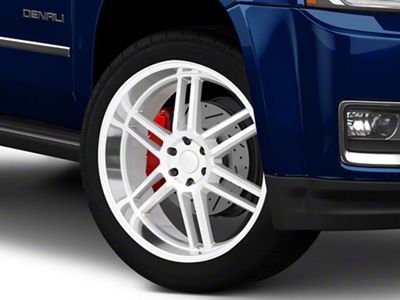 Black Rhino Katavi Silver 6-Lug Wheel; 22x10; 10mm Offset (15-20 Yukon)