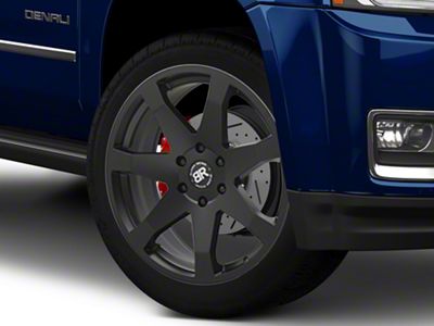 Black Rhino Mozambique Matte Black 6-Lug Wheel; 22x9.5; 25mm Offset (15-20 Yukon)