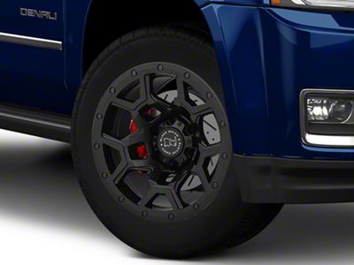 Black Rhino Overland Matte Black 6-Lug Wheel; 20x9.5; -18mm Offset (15-20 Yukon)