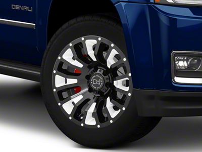 Black Rhino Pinatubo Gloss Black Milled 6-Lug Wheel; 20x12; -44mm Offset (15-20 Yukon)
