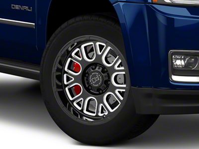 Black Rhino Pismo Gloss Black Milled 6-Lug Wheel; 20x9.5; 6mm Offset (15-20 Yukon)