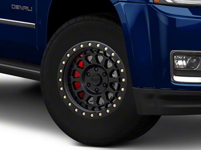 Black Rhino Primm Matte Black with Brass Bolts 6-Lug Wheel; 17x8.5; 0mm Offset (15-20 Yukon)