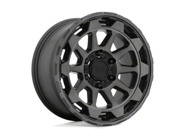 Black Rhino Rotor Matte Gunmetal 6-Lug Wheel; 17x8.5; 12mm Offset (15-20 Yukon)