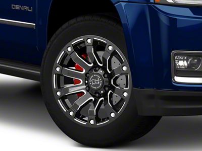 Black Rhino Selkirk Gloss Black Milled 6-Lug Wheel; 20x10; -12mm Offset (15-20 Yukon)