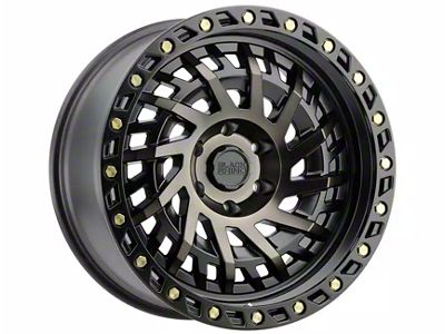 Black Rhino Shredder Matte Black with Machined Dark Tint 6-Lug Wheel; 20x9.5; -12mm Offset (15-20 Yukon)