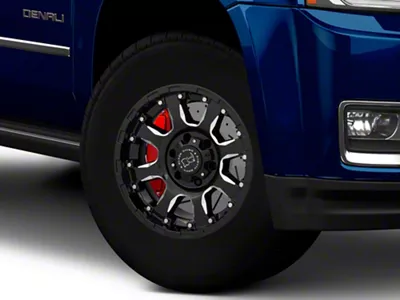 Black Rhino Sierra Gloss Black Milled 6-Lug Wheel; 17x9; 12mm Offset (15-20 Yukon)