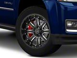 Black Rhino Sierra Gloss Black Milled 6-Lug Wheel; 20x10; -12mm Offset (15-20 Yukon)