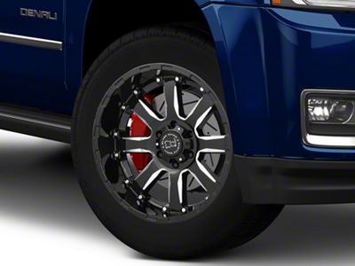Black Rhino Sierra Gloss Black Milled 6-Lug Wheel; 20x10; -12mm Offset (15-20 Yukon)