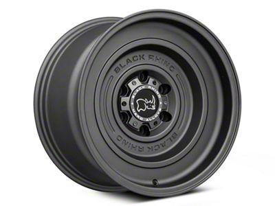 Black Rhino Solid Matte Gunblack 6-Lug Wheel; 17x9.5; -12mm Offset (15-20 Yukon)