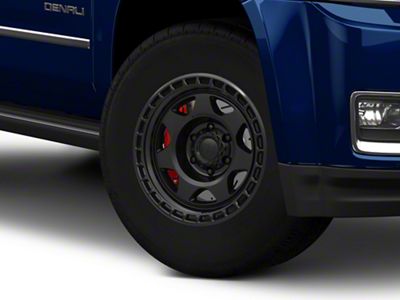 Black Rhino Voyager Matte Black 6-Lug Wheel; 17x8.5; -10mm Offset (15-20 Yukon)