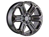 Black Rhino Wanaka Matte Gunmetal with Brushed Face and Gunmetal Tint 6-Lug Wheel; 20x9; 12mm Offset (15-20 Yukon)