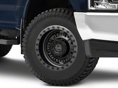 Black Rhino Abrams Textured Matte Gunmetal 8-Lug Wheel; 18x9.5; -18mm Offset (17-22 F-250 Super Duty)