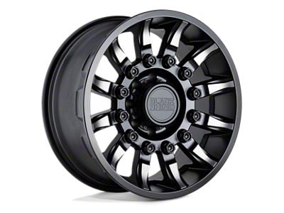 Black Rhino Mission Matte Black with Machined Tinted Spokes 8-Lug Wheel; 20x11.5; -44mm Offset (17-22 F-250 Super Duty)