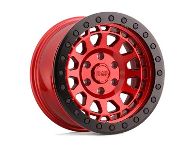 Black Rhino Primm Beadlock Candy Red with Black Bolts 8-Lug Wheel; 17x8.5; -38mm Offset (17-22 F-250 Super Duty)