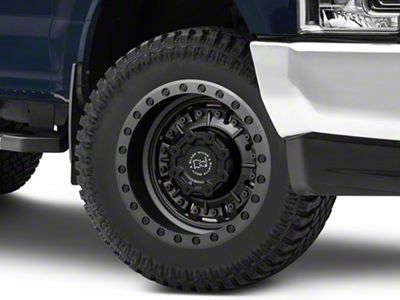 Black Rhino Abrams Textured Matte Gunmetal 8-Lug Wheel; 20x9.5; -18mm Offset (17-22 F-350 Super Duty SRW)