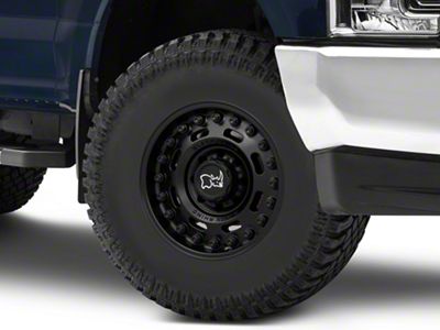 Black Rhino Axle Matte Black 8-Lug Wheel; 17x9.5; -18mm Offset (17-22 F-350 Super Duty SRW)