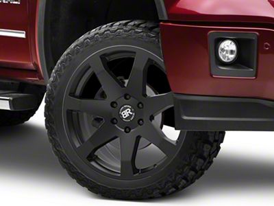 Black Rhino Mozambique Matte Black 6-Lug Wheel; 22x9.5; 25mm Offset (99-06 Sierra 1500)