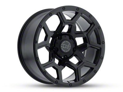 Black Rhino Overland Matte Black 6-Lug Wheel; 17x9.5; 6mm Offset (99-06 Sierra 1500)