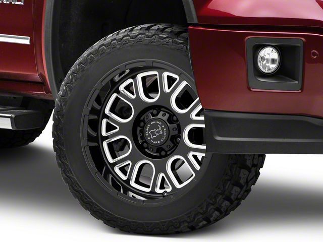 Black Rhino Pismo Gloss Black Milled 6-Lug Wheel; 20x9.5; 6mm Offset (99-06 Sierra 1500)