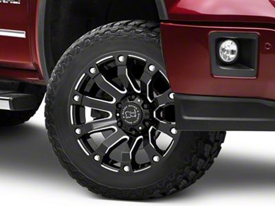 Black Rhino Selkirk Gloss Black Milled 6-Lug Wheel; 20x9; 12mm Offset (99-06 Sierra 1500)