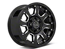 Black Rhino Sierra Gloss Black Milled 6-Lug Wheel; 17x9; 12mm Offset (99-06 Sierra 1500)