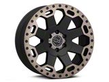 Black Rhino Warlord Matte Black with Machined Dark Tint Lip 6-Lug Wheel; 17x9; -12mm Offset (99-06 Sierra 1500)