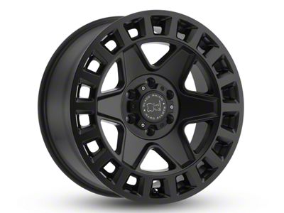 Black Rhino York Matte Black 6-Lug Wheel; 17x9; -12mm Offset (99-06 Sierra 1500)
