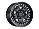 Black Rhino Grange Matte Black with Machined Tint Ring 6-Lug Wheel; 17x8.5; 0mm Offset (99-06 Silverado 1500)