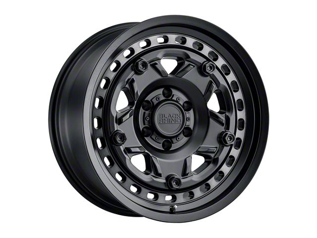 Black Rhino Grange Matte Black with Machined Tint Ring 6-Lug Wheel; 17x8.5; 0mm Offset (19-24 Sierra 1500)