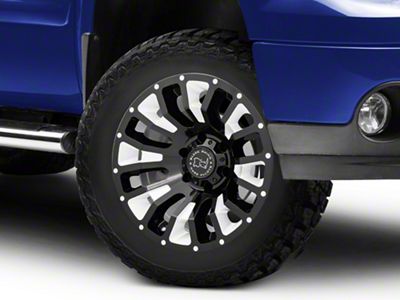 Black Rhino Pinatubo Gloss Black Milled 6-Lug Wheel; 20x9.5; -18mm Offset (07-13 Sierra 1500)