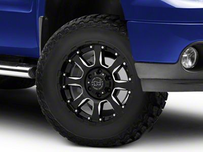 Black Rhino Sierra Gloss Black Milled 6-Lug Wheel; 18x9; -12mm Offset (07-13 Sierra 1500)