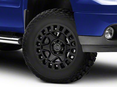Black Rhino York Matte Black 6-Lug Wheel; 17x9; -12mm Offset (07-13 Sierra 1500)